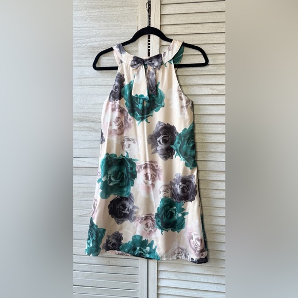 H&M Pink and Cream Sleeveless Floral Dress. Lined. Size 6. Great Condition - Picture 3 of 13